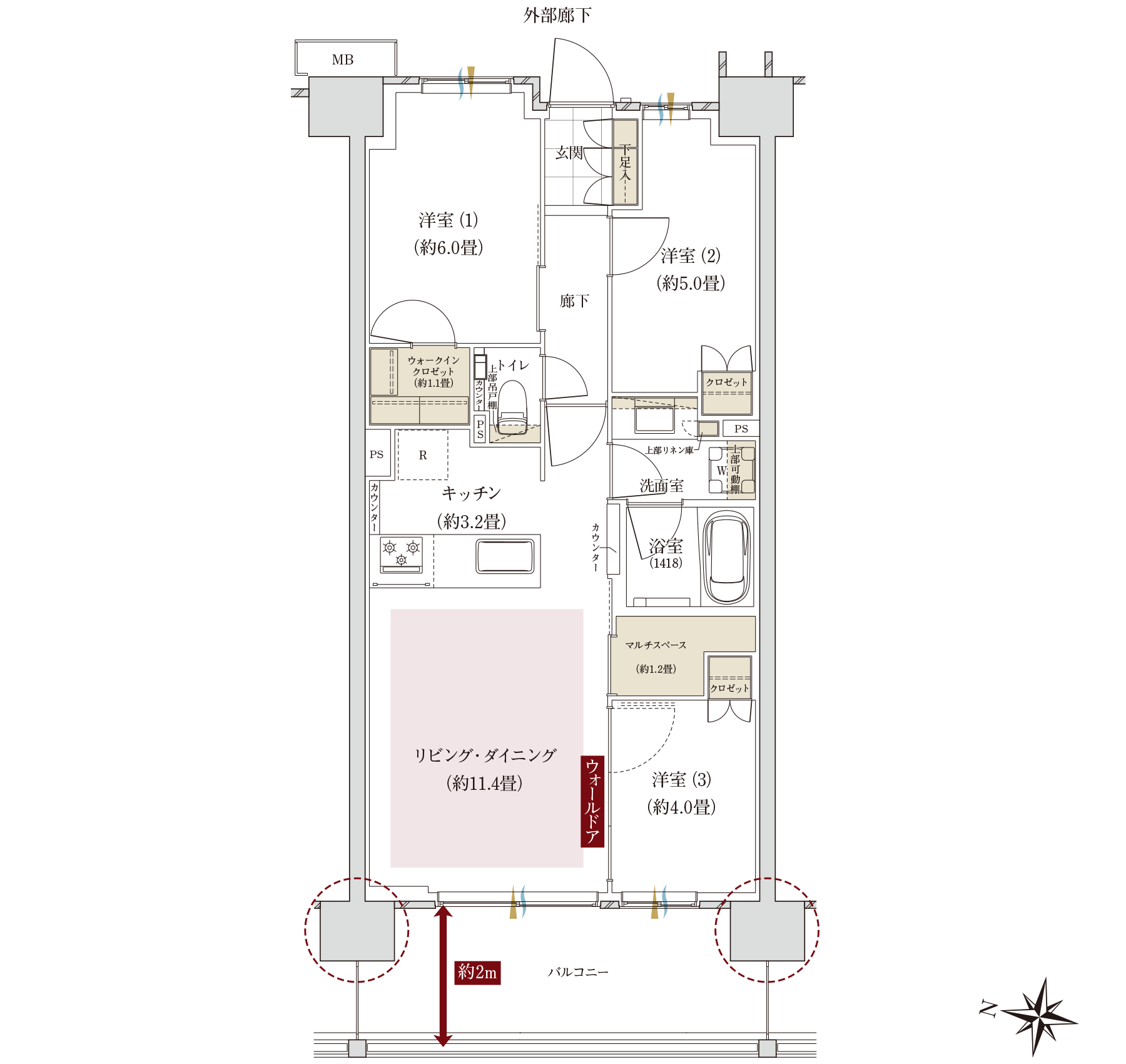 Fタイプ間取り図