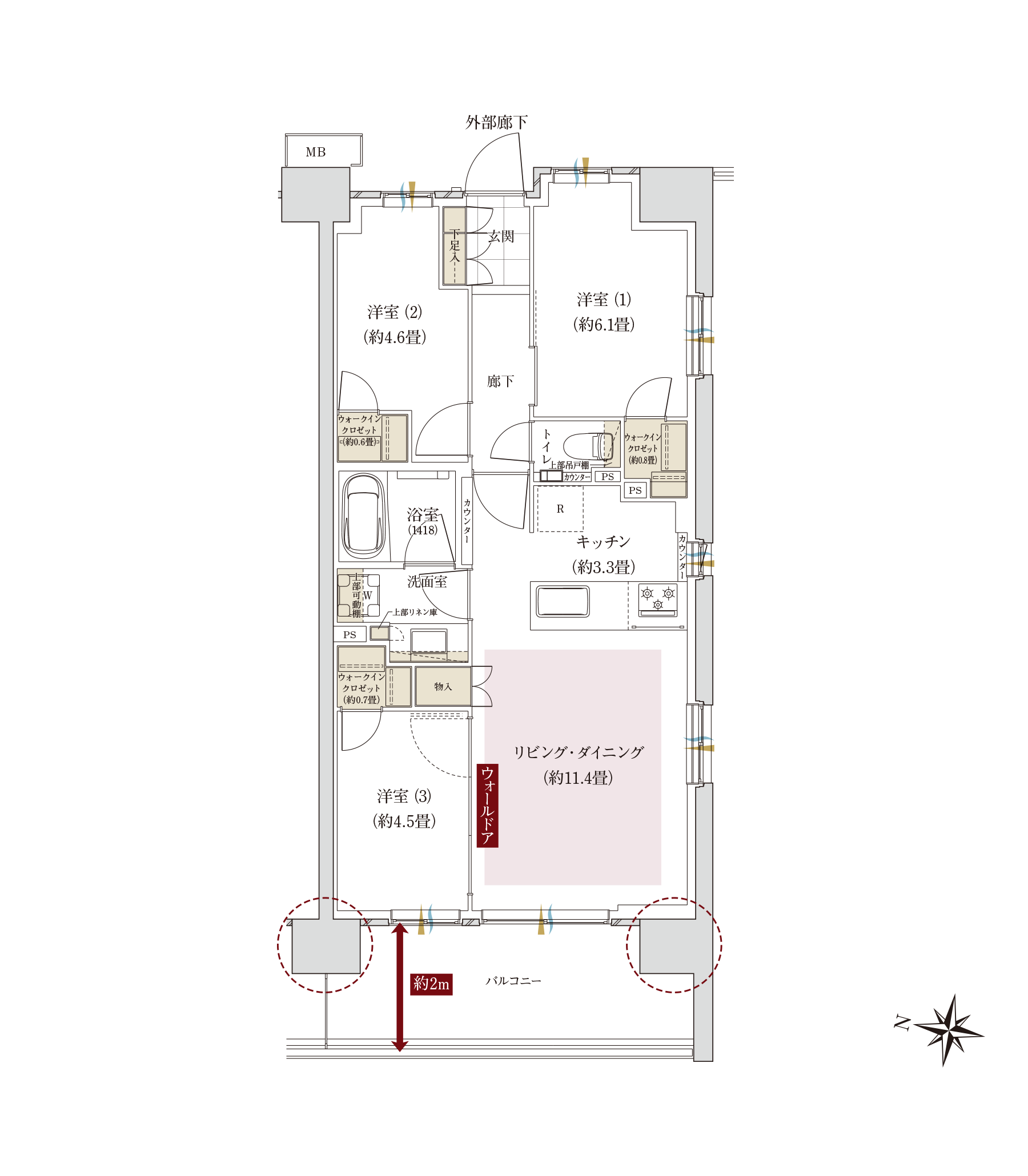 Iタイプ間取り図