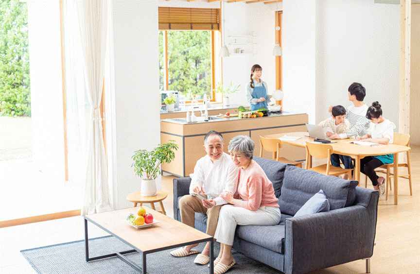 家族の会話が生まれるレイアウトの工夫