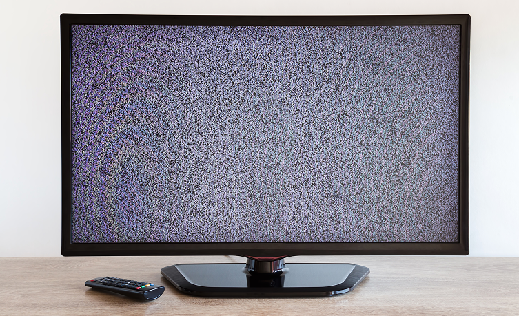 映像が映らないテレビ